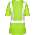 Gss Safety GSS Safety Class 2 Lady Short Sleeve T-shirt Lime with Pink Side-SM 5125-SM